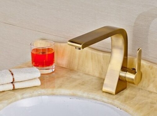 VALISA Robuuste messing wastafel mengkraan rose goud