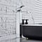 Verhoogde Design Wastafelkraan Waterval Uitloop Chroom A