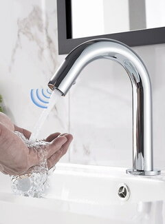 VALISA Automatische Infrarood Sensor Mengkraan Warm en Koud Water chroom laag