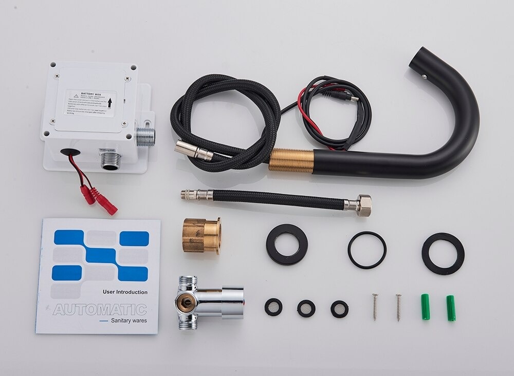 Shop nu deze Automatische Infrarood Sensor Wastafel kraan Warm en Koud Water zwart laag op Valisa.nl