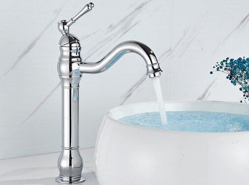 VALISA Wastafel kraan chroom enkele handgreep draaibare uitloop