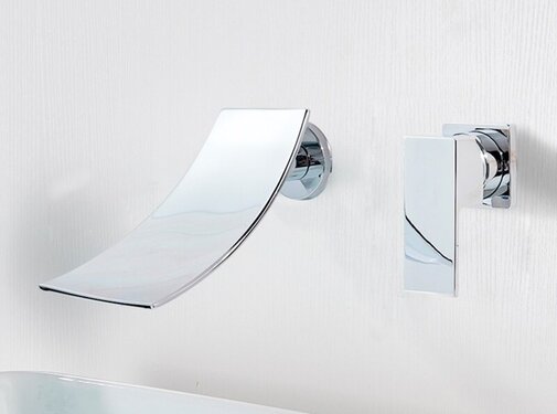 VALISA Breed waterval wastafel wand mengkraan chroom