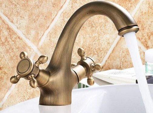 VALISA Moderne mengkraan dubbele handgrepen antiek brons