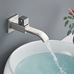 Bekijk hier onze : VALISA Koud water wastafel Kraan wandkraan messing enkele knophandgreep geborsteld nikkel