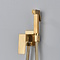 Geborsteld gouden bidet mengkraan messing vierkant douchespuit