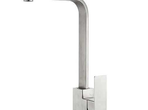 VALISA Strak modern geborsteld nikkel mengkraan