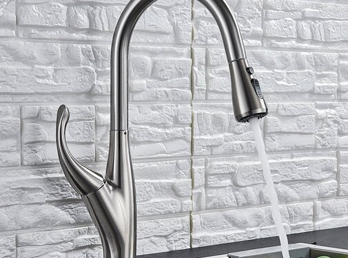 VALISA Pull down mengkraan 2 functie geborsteld nikkel