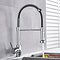 Horeca spoel keuken kraan Pull Down chroom met zwarte slang