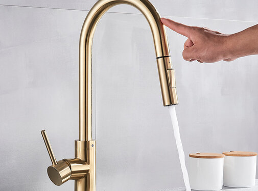 VALISA Gouden aanraak smart touch control mengkraan