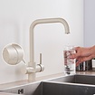 VALISA Waterfilter Keuken kraan Dual Uitloop Filterkraan Beige met stip