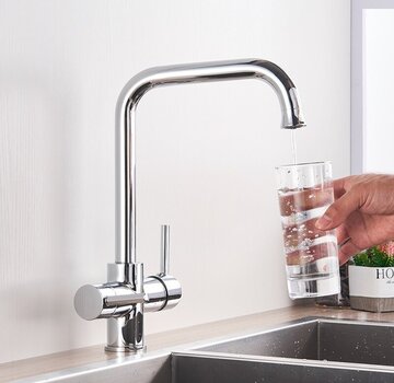 VALISA Waterfilter Keuken kraan Dual Uitloop Filterkraan Chroom