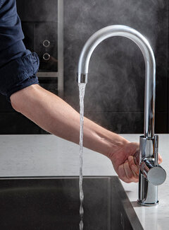 Unito ACE Boil 3 in 1 kokend water kraan - keukenkraan + boiler - Rond - Chroom