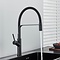 Luxe pull down keukenkraan met flexibele uitloop mengkraan zwart