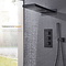 Zwart Luxe Thermostaat Waterval Regendouche Douche Met Handdouche