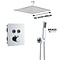 Luxe thermostaat inbouw douche kraan wand regendouche set chroom 2 weg 40cm plafond