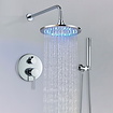 VALISA Douche inbouw set arm 2-weg mengkraan met handdouche chroom 20cm