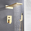 Bekijk hier onze : VALISA Luxe gouden waterval mengkraan regendouche met handdouche