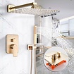 Bekijk hier onze : VALISA Regendouche inbouw Set Met Handdouche Geborsteld Goud 2-weg- 40CM