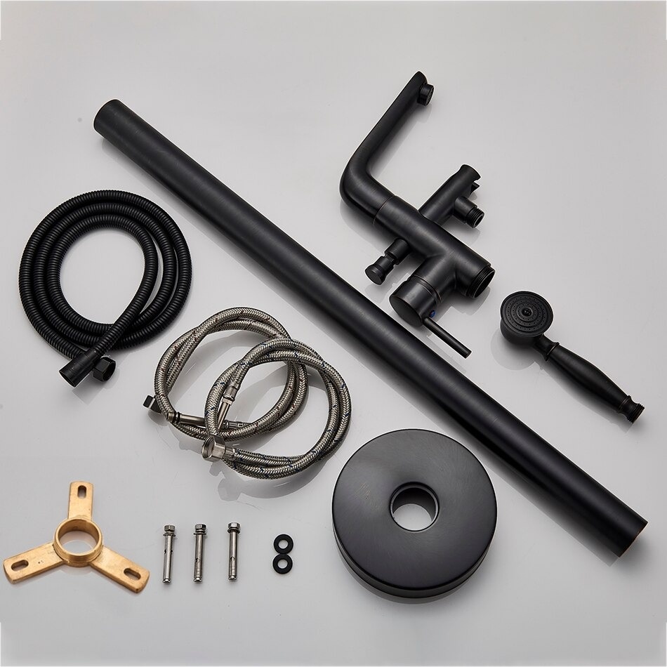 Shop nu deze Moderne vrijstaande badkraan met hand douche geborsteld nikkel op Valisa.nl