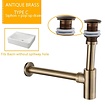 Bekijk hier onze : VALISA Afvoer set popup afvoer wand met sifon Antiek zonder overloop