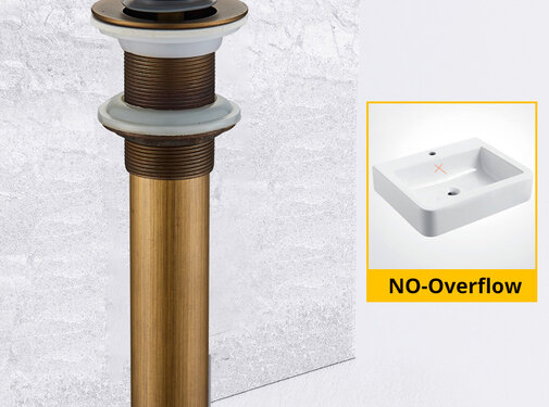 VALISA Pop-up massief messing wastafel afvoer korfplug gootsteen plugstop Antiek zonder overloop B