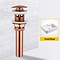 Pop-up massief messing wastafel afvoer korfplug gootsteen plugstop Rose goud