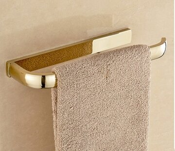 VALISA Gouden massief messing badkamer handdoek bar