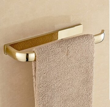 VALISA Gouden massief messing badkamer handdoek bar