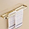 Gepolijst gouden massief messing handdoek bar