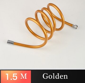 VALISA Douche slang PVC gouden flexibele 1.5M