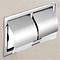 Dubbele Wandmontage RVS gepolijst chroom toiletrol houder