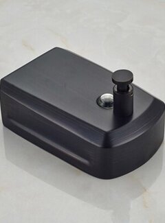 VALISA Zwarte zeep dispenser 800ML muurbevestiging zeep shampoo box houder