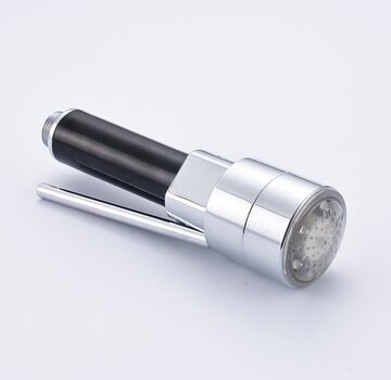 VALISA Losse spoelkop vervanging spoel kraan met Mat zwart chroom LED
