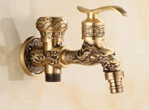 VALISA Antiek koper wasmachine kraan koud water Antiek C