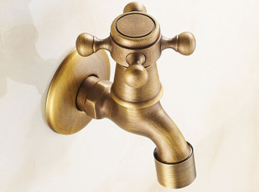 VALISA Antiek koper wasmachine kraan koud water Antiek D