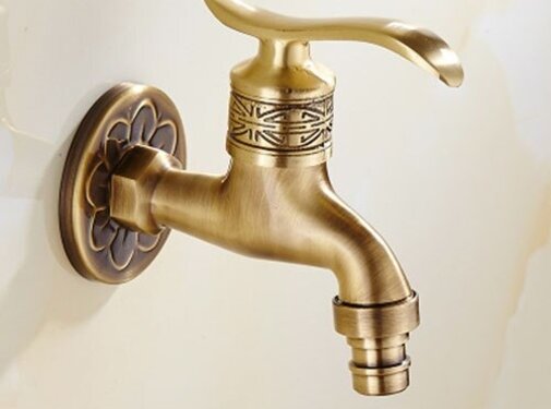 VALISA Antiek koper wasmachine kraan koud water Antiek E