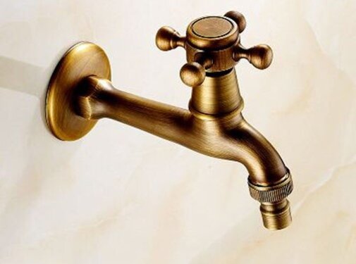 VALISA Antiek koper wasmachine kraan koud water Antiek J