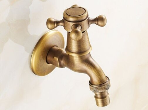 VALISA Antiek koper wasmachine kraan koud water Antiek N