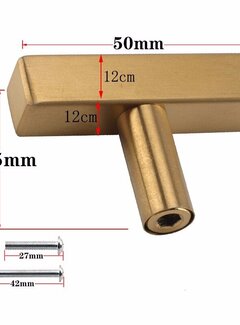 VALISA Gouden kast vierkant keuken deurgrepen kast handvat lade 50mm