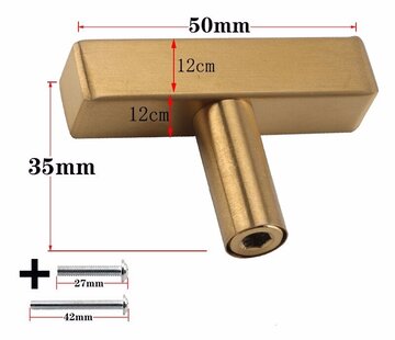 VALISA Gouden kast vierkant keuken deurgrepen kast handvat lade 50mm