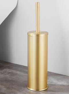 VALISA Luxe Vrijstaande Gouden Toiletborstel houder Vloerstandaard Rond