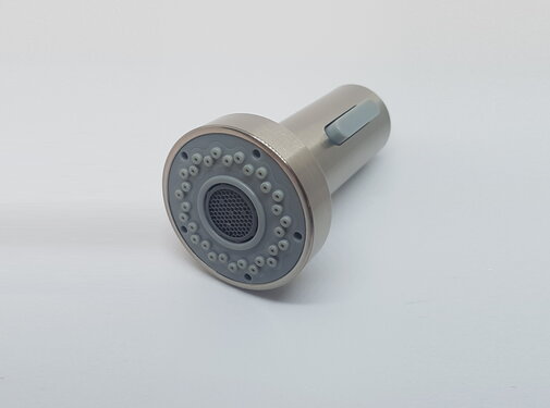 VALISA Modern Geborsteld nikkel ABS kunststof vervanging handdouche dubbele sproeier