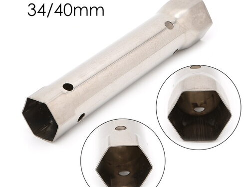 VALISA Dubbele Moer Steek sleutel pijp Dopsleutel Spanner 34mm en 40mm