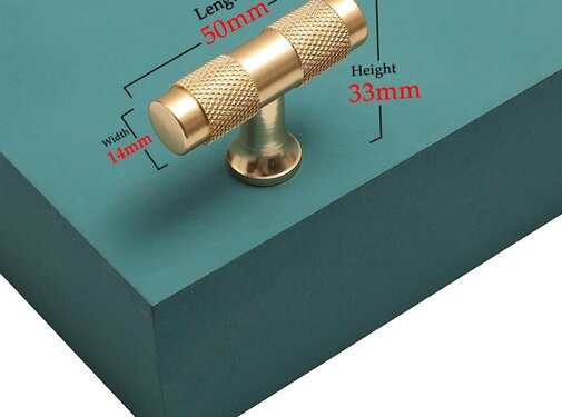 VALISA Luxe gouden metalen meubelen kast lade handvat keukenkast kledingkast Goud 50mm