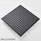 Regendouche kop vierkant 30 x 30cm zwart