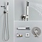 Luxe inbouw handdouche waterbesparende handdouchekop messing nikkel messing B