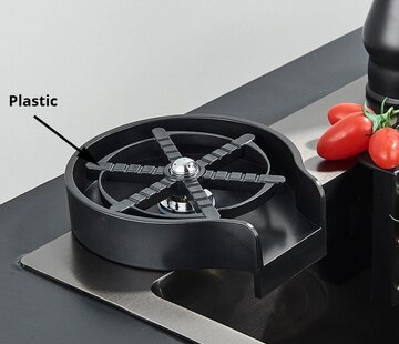 VALISA Automatische glazen spoeler keuken spoel accessoires mat zwart