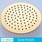 Douchekop rond ultradun 30x30 cm mat goud gepolijst
