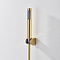 Gouden handdouche set met houder en slang opbouw wandmontage