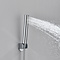 Chroom handdouche set met houder en slang opbouw wandmontage
